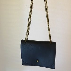 Madewell chain leather crossbody bag